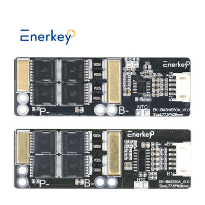 কেনা Enerkey 3s 4s 5s 50A BMS 14.4V 14.8V লিথিয়াম-ইয়ন/লিথিয়াম/লিথিয়াম-পলিমার 12V 12.8V ব্যাটারি প্যাকের জন্য অনলাইনে উৎপাদন
