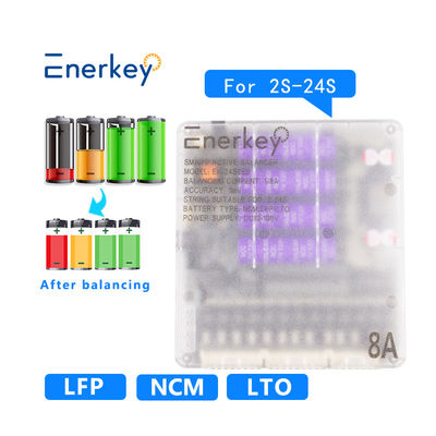 কেনা Enerkey স্মার্ট অ্যাক্টিভ ব্যালেন্সার 8a 24s 1A-8A স্মার্ট ইকুইলাইজার বাণিজ্যিক শক্তি সঞ্চয়ের জন্য অনলাইনে উৎপাদন