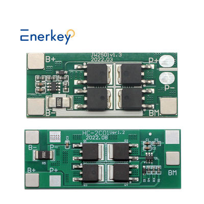 Enerkey BMS 2S 20A 7.4V 8.4V লি-আইন লিপো ব্যাটারি BMS 18650 বৈদ্যুতিক মোটরসাইকেলের জন্য চার্জার সুরক্ষা বোর্ড
