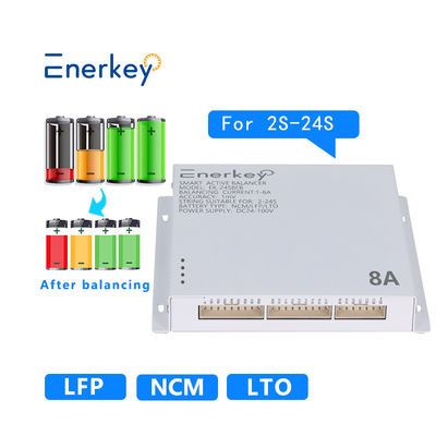 Enerkey 8s 10s 12s 16s 20s 8a স্মার্ট অ্যাক্টিভ ব্যালেন্সার লিথিয়াম ব্যাটারি সেল ব্যালেন্সিং বোর্ড
