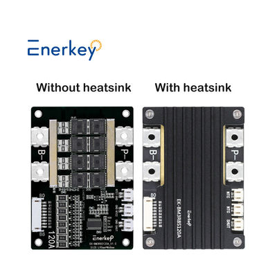 সোলার স্ট্রিট লাইটের জন্য Enerkey 120A ক্রমাগত স্রাব 4S BMS লিথিয়াম ব্যাটারি সুরক্ষা বোর্ড