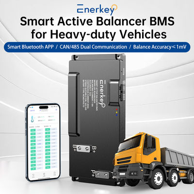 ব্যাটারি সুরক্ষা বোর্ড 16S-24S 200A 250A 300A BMS, 8A সক্রিয় ব্যালেন্স সহ, BT/CAN/RS485 সহ, বৈদ্যুতিক ফর্কলিফ্ট লিফেপো4 লি-আয়ন ব্যাটারির জন্য